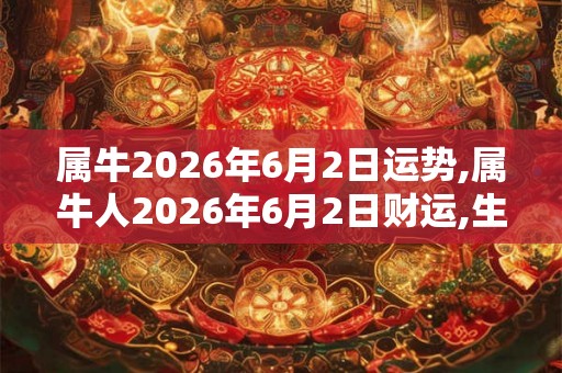 属牛2026年6月2日运势,属牛人2026年6月2日财运,生肖牛2026年6月2日运势 属牛2026年6月2日运势,属牛人2026年6月2日财运,生肖牛2026年6月2日运势
