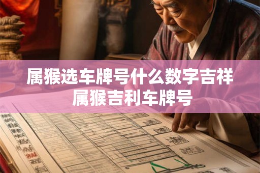 属猴选车牌号什么数字吉祥 属猴吉利车牌号 属猴选车牌号什么数字吉祥 属猴吉利车牌号