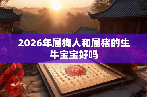 2026年属狗人和属猪的生牛宝宝好吗
