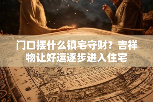 门口摆什么镇宅守财？吉祥物让好运逐步进入住宅