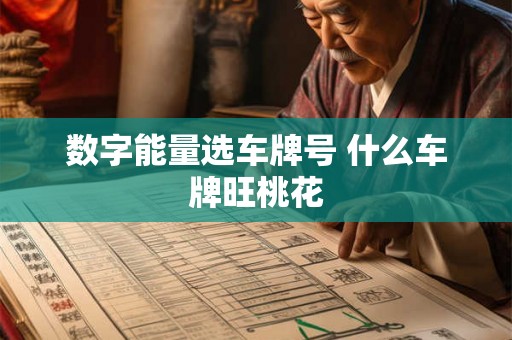 数字能量选车牌号 什么车牌旺桃花