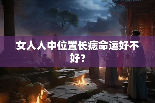 女人人中位置长痣命运好不好？