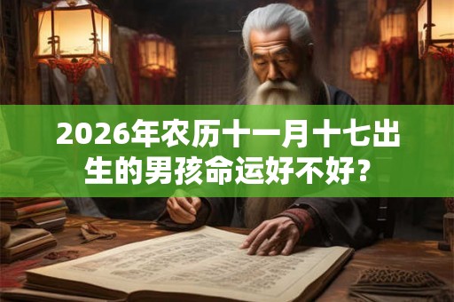 2026年农历十一月十七出生的男孩命运好不好? 2026年农历十一月十七出生的男孩命运好不好?