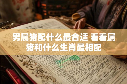 男属猪配什么最合适 看看属猪和什么生肖最相配