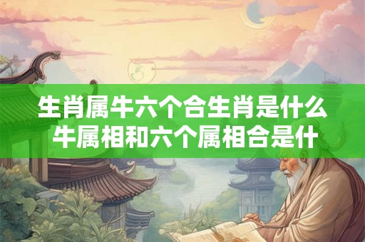 生肖属牛六个合生肖是什么 牛属相和六个属相合是什么