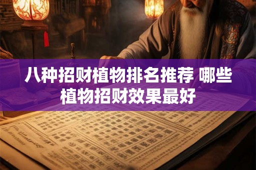 八种招财植物排名推荐 哪些植物招财效果最好