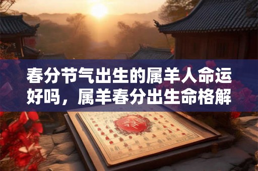 春分节气出生的属羊人命运好吗,属羊春分出生命格解析 春分节气出生的属羊人命运好吗,属羊春分出生命格解析
