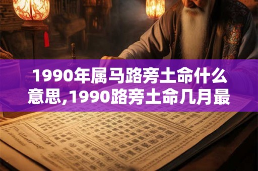 1990年属马路旁土命什么意思,1990路旁土命几月最好