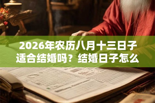 2026年农历八月十三日子适合结婚吗？结婚日子怎么选？