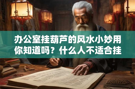 办公室挂葫芦的风水小妙用你知道吗？什么人不适合挂风水葫芦？
