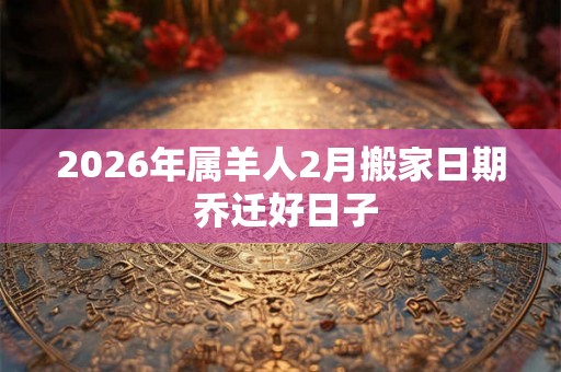 2026年属羊人2月搬家日期 乔迁好日子 2026年属羊人2月搬家日期 乔迁好日子
