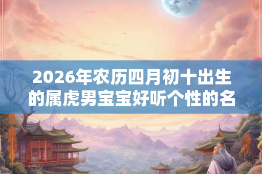 2026年农历四月初十出生的属虎男宝宝好听个性的名字