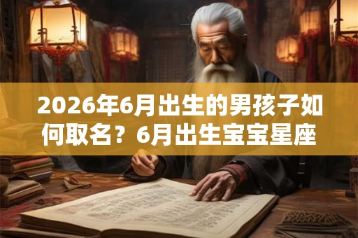 2026年6月出生的男孩子如何取名？6月出生宝宝星座是什么？