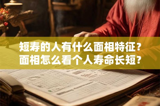 短寿的人有什么面相特征？面相怎么看个人寿命长短？