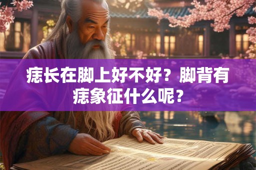 痣长在脚上好不好?脚背有痣象征什么呢? 痣长在脚上好不好?脚背有痣象征什么呢?