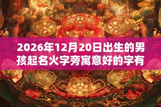 2026年12月20日出生的男孩起名火字旁寓意好的字有哪些? 2026年12月20日出生的男孩起名火字旁寓意好的字有哪些?
