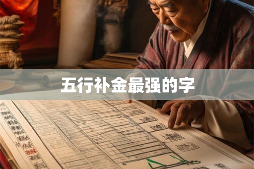 五行补金最强的字