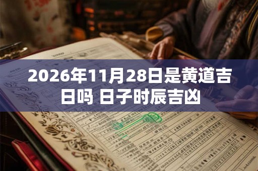 2026年11月28日是黄道吉日吗 日子时辰吉凶