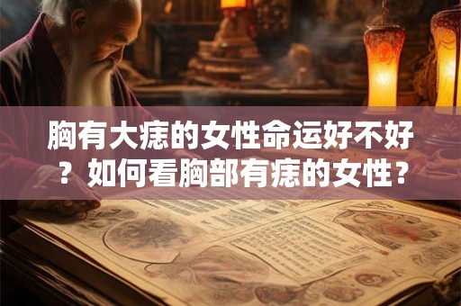 胸有大痣的女性命运好不好？如何看胸部有痣的女性？