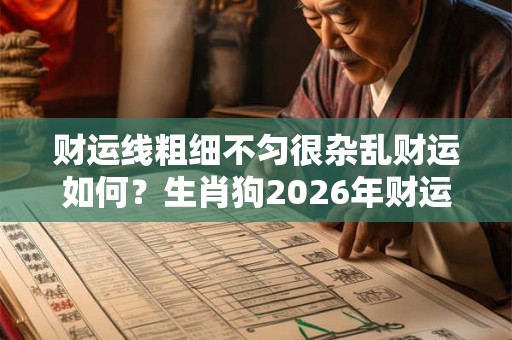 财运线粗细不匀很杂乱财运如何？生肖狗2026年财运如何？