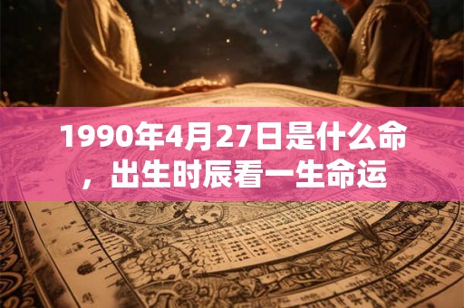 1990年4月27日是什么命，出生时辰看一生命运