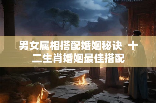 男女属相搭配婚姻秘诀  十二生肖婚姻最佳搭配