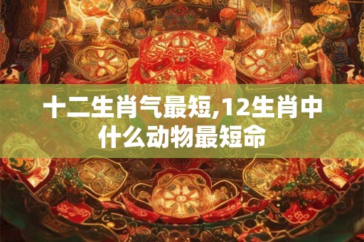 十二生肖气最短,12生肖中什么动物最短命