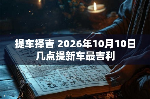提车择吉 2026年10月10日几点提新车最吉利