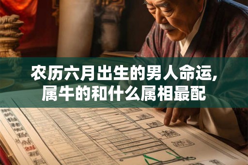 农历六月出生的男人命运,属牛的和什么属相最配
