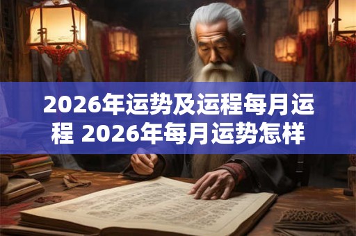 2026年运势及运程每月运程 2026年每月运势怎样
