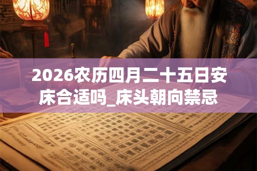 2026农历四月二十五日安床合适吗_床头朝向禁忌