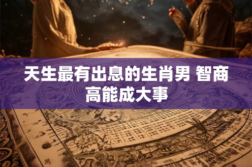 天生最有出息的生肖男 智商高能成大事 天生最有出息的生肖男 智商高能成大事