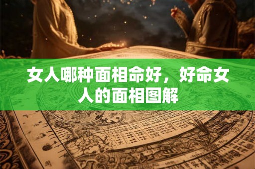 女人哪种面相命好，好命女人的面相图解