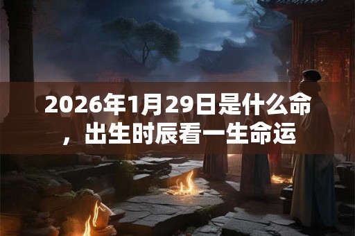 2026年1月29日是什么命，出生时辰看一生命运