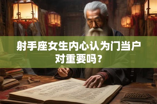 射手座女生内心认为门当户对重要吗？