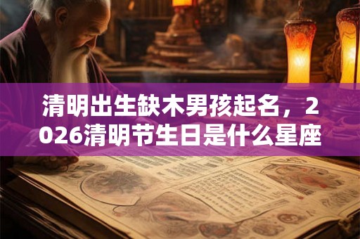 清明出生缺木男孩起名，2026清明节生日是什么星座？