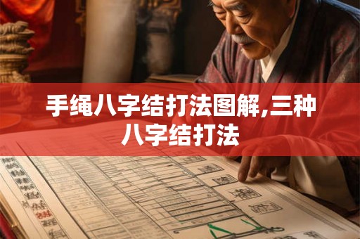 手绳八字结打法图解,三种八字结打法