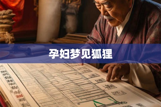 孕妇梦见狐狸