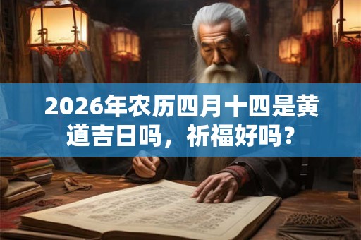 2026年农历四月十四是黄道吉日吗，祈福好吗？