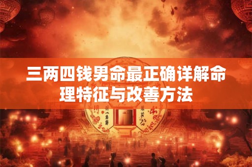 三两四钱男命最正确详解命理特征与改善方法 三两四钱男命最正确详解命理特征与改善方法