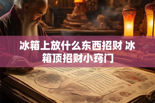 冰箱上放什么东西招财 冰箱顶招财小窍门