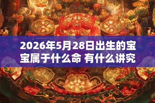 2026年5月28日出生的宝宝属于什么命 有什么讲究