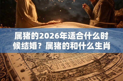 属猪的2026年适合什么时候结婚？属猪的和什么生肖最配？