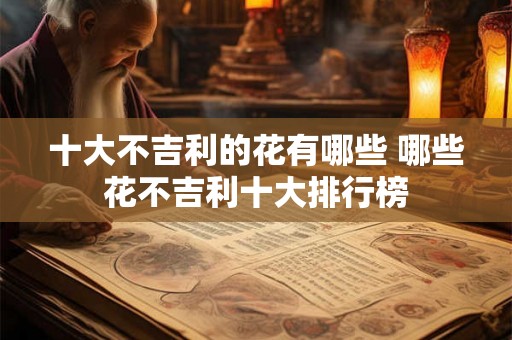十大不吉利的花有哪些 哪些花不吉利十大排行榜