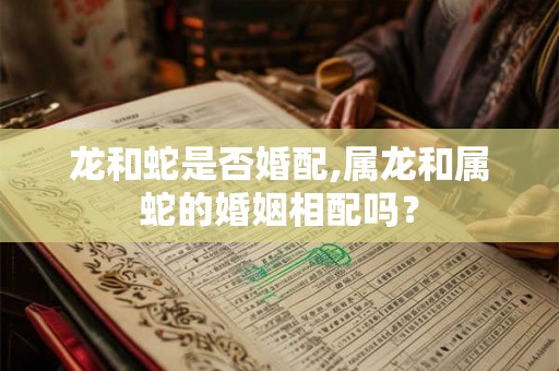龙和蛇是否婚配,属龙和属蛇的婚姻相配吗？