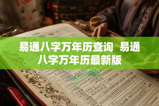 易通八字万年历查询  易通八字万年历最新版