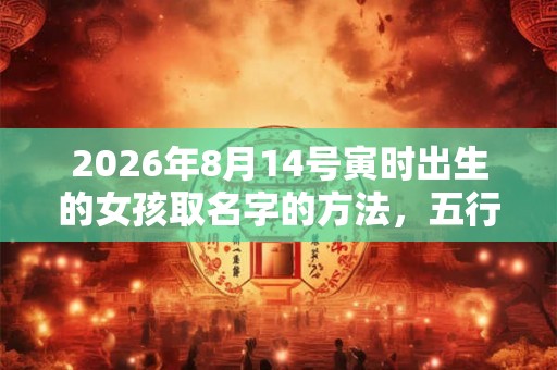 2026年8月14号寅时出生的女孩取名字的方法，五行属什么