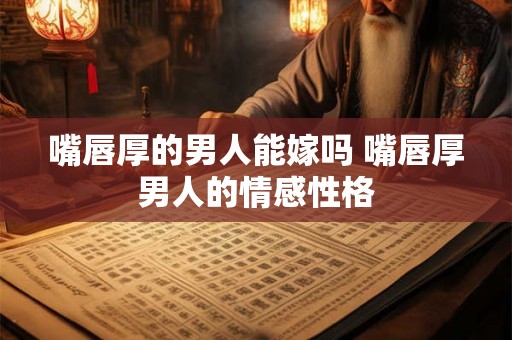 嘴唇厚的男人能嫁吗 嘴唇厚男人的情感性格 嘴唇厚的男人能嫁吗 嘴唇厚男人的情感性格