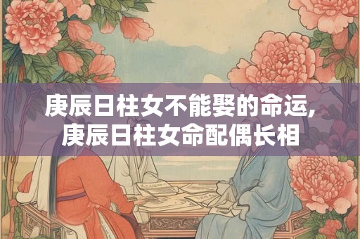 庚辰日柱女不能娶的命运,庚辰日柱女命配偶长相