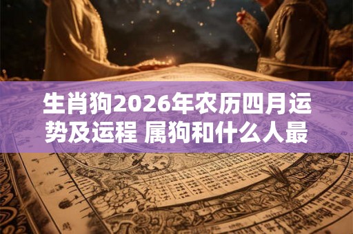生肖狗2026年农历四月运势及运程 属狗和什么人最配
